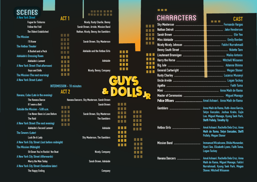 Guys & Dolls Program 2013-02